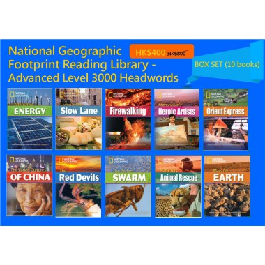 National Geographic Footprint Reading Library - Advanced Level 3000 Headwords (Box Set - 10 books)